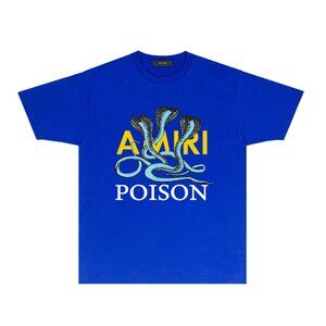 AMIRI Blue "Poison" Snake Graphic Tee